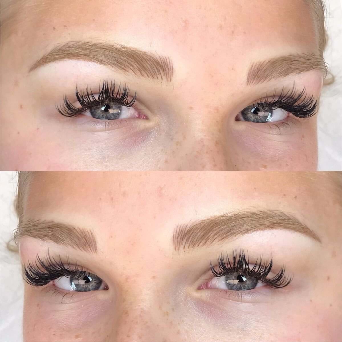 Blonde with Combo Brows