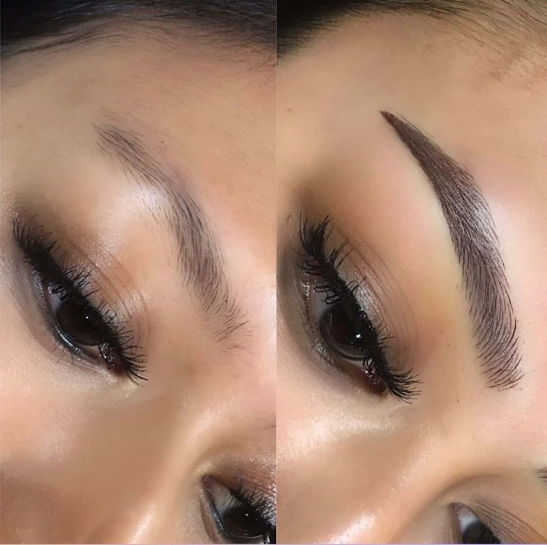 Black Hair,Close Up,Brunette,Combo Brows